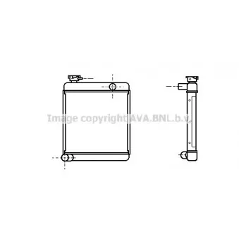 Radiateur, refroidissement du moteur AVA QUALITY COOLING AU2012
