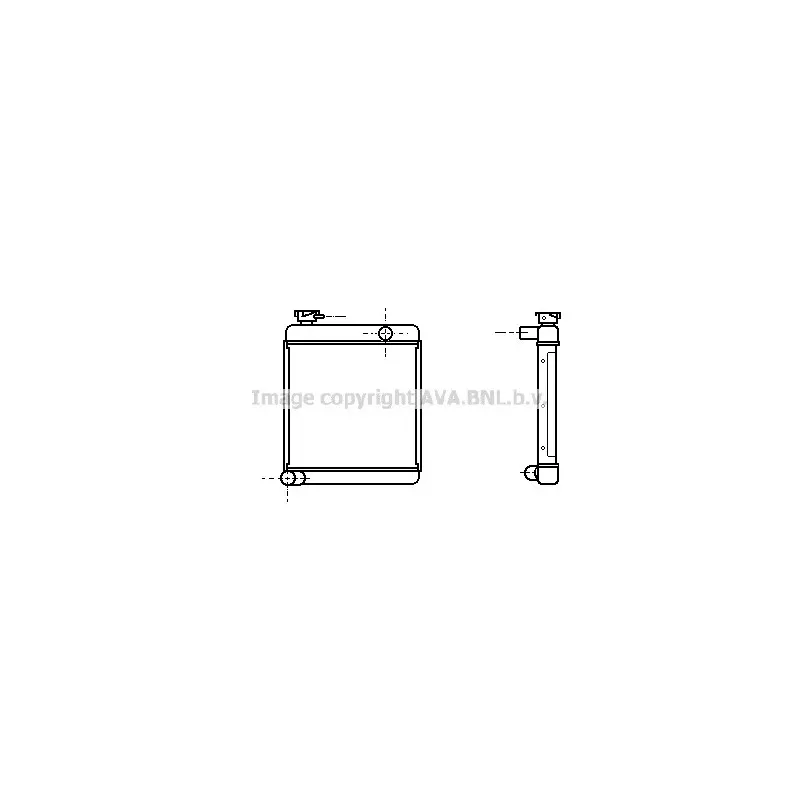 Radiateur, refroidissement du moteur AVA QUALITY COOLING AU2012