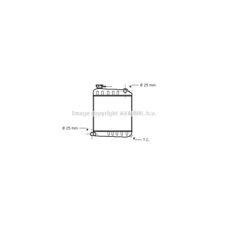 Radiateur, refroidissement du moteur AVA QUALITY COOLING AU2013