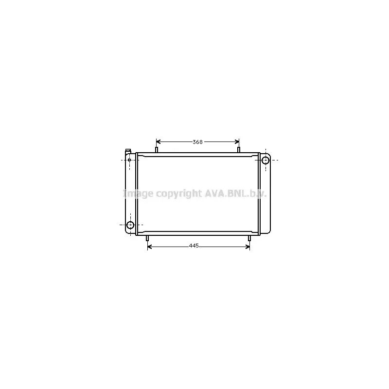 Radiateur, refroidissement du moteur AVA QUALITY COOLING AU2017