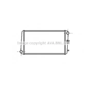 Radiateur, refroidissement du moteur AVA QUALITY COOLING
