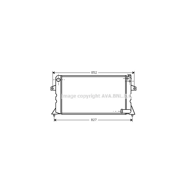 Radiateur, refroidissement du moteur AVA QUALITY COOLING AU2031