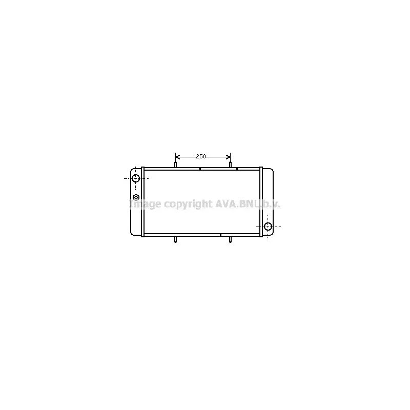 Radiateur, refroidissement du moteur AVA QUALITY COOLING AU2033