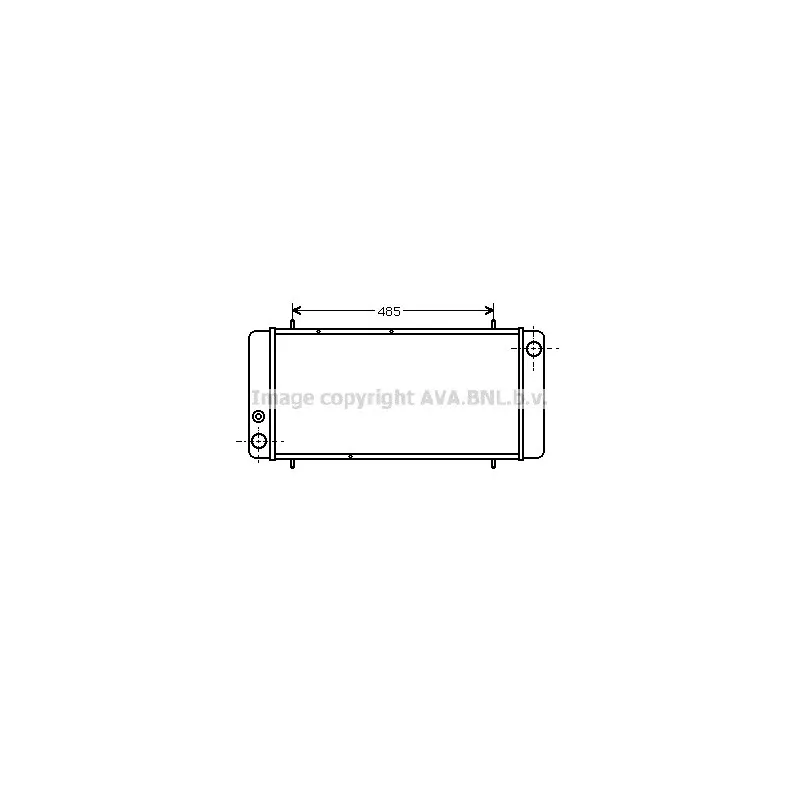 Radiateur, refroidissement du moteur AVA QUALITY COOLING AU2040