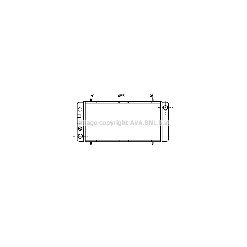 Radiateur, refroidissement du moteur AVA QUALITY COOLING AU2044