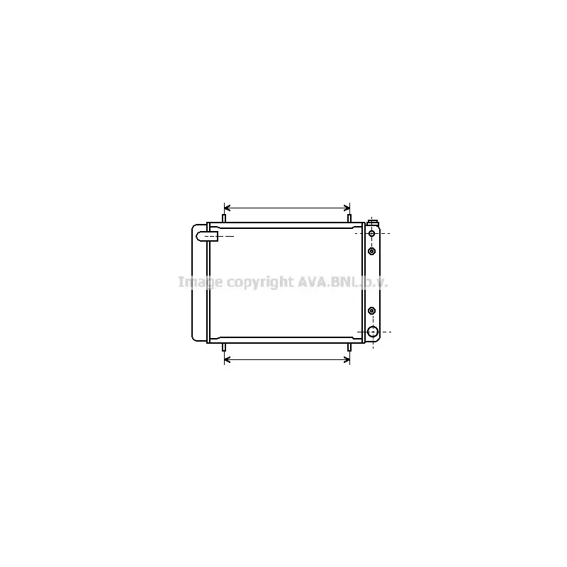 Radiateur, refroidissement du moteur AVA QUALITY COOLING AU2046