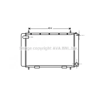 Radiateur, refroidissement du moteur AVA QUALITY COOLING AU2063