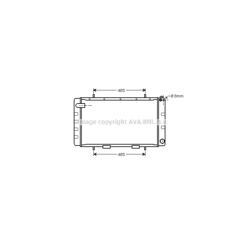 Radiateur, refroidissement du moteur AVA QUALITY COOLING AU2065