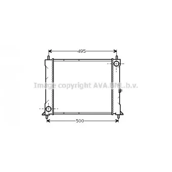 Radiateur, refroidissement du moteur AVA QUALITY COOLING AU2067