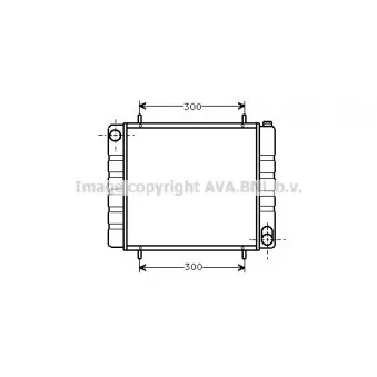 Radiateur, refroidissement du moteur AVA QUALITY COOLING
