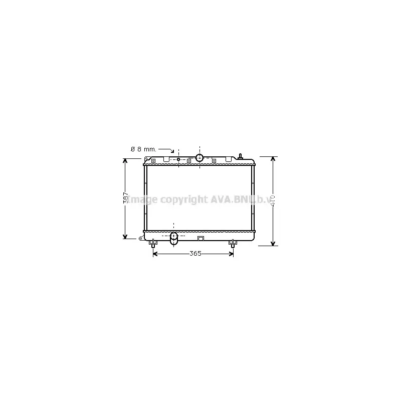 Radiateur, refroidissement du moteur AVA QUALITY COOLING AU2120