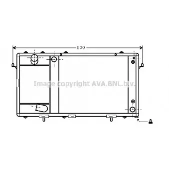 Radiateur, refroidissement du moteur AVA QUALITY COOLING AU2123