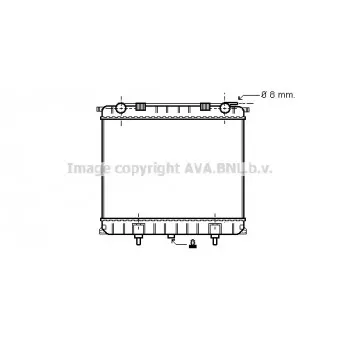 Radiateur, refroidissement du moteur AVA QUALITY COOLING AU2125