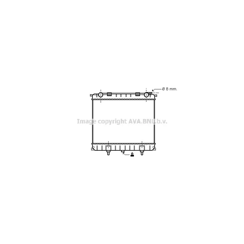 Radiateur, refroidissement du moteur AVA QUALITY COOLING AU2125
