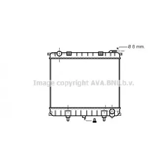 Radiateur, refroidissement du moteur AVA QUALITY COOLING AU2126
