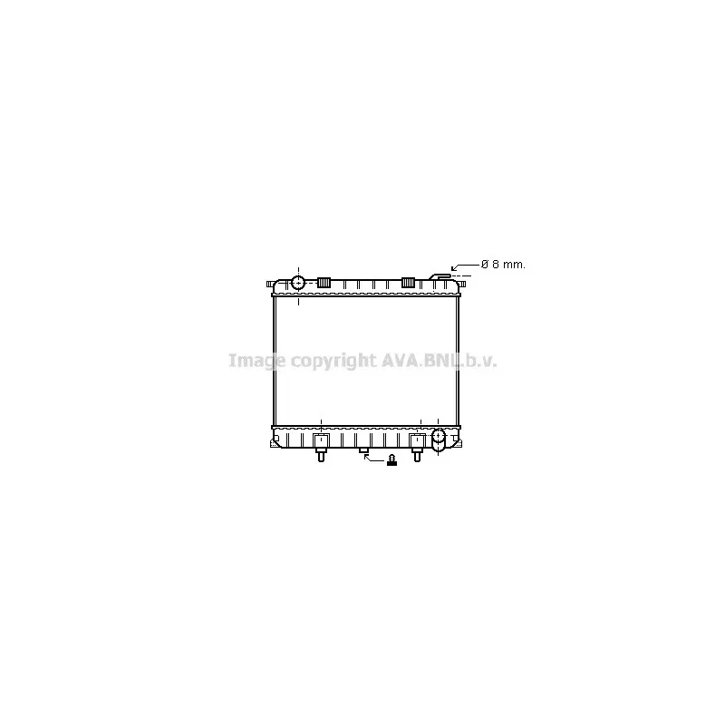 Radiateur, refroidissement du moteur AVA QUALITY COOLING AU2126