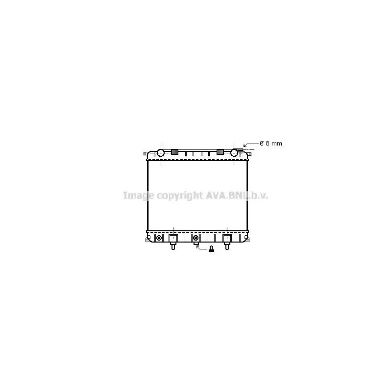Radiateur, refroidissement du moteur AVA QUALITY COOLING AU2132