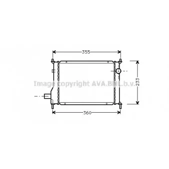 Radiateur, refroidissement du moteur AVA QUALITY COOLING