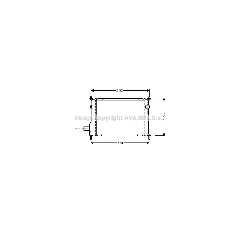 Radiateur, refroidissement du moteur AVA QUALITY COOLING AU2133