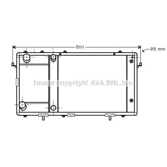 Radiateur, refroidissement du moteur AVA QUALITY COOLING AU2137