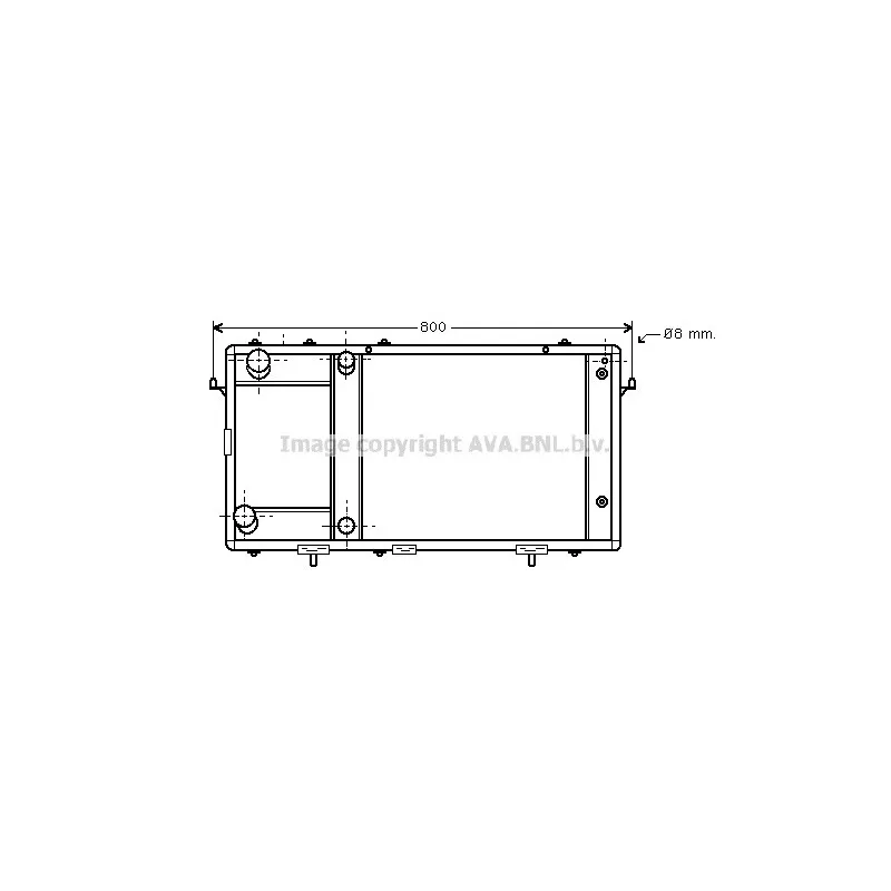 Radiateur, refroidissement du moteur AVA QUALITY COOLING AU2137