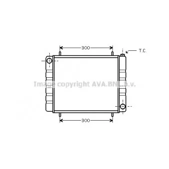 Radiateur, refroidissement du moteur AVA QUALITY COOLING AU2161