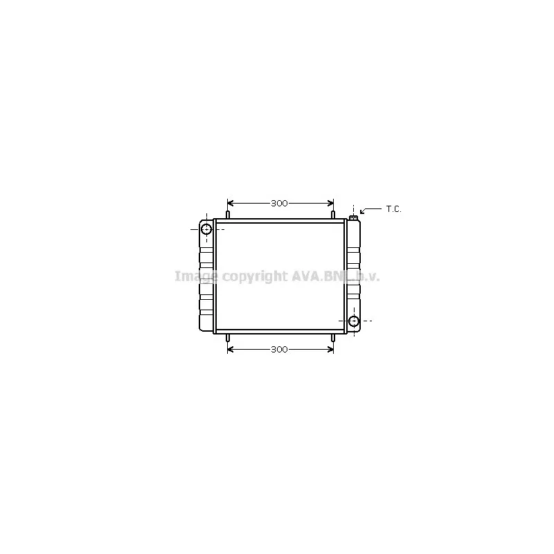Radiateur, refroidissement du moteur AVA QUALITY COOLING AU2161