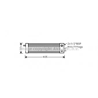 Radiateur d'huile AVA QUALITY COOLING AU3189