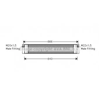 Radiateur d'huile AVA QUALITY COOLING AU3191