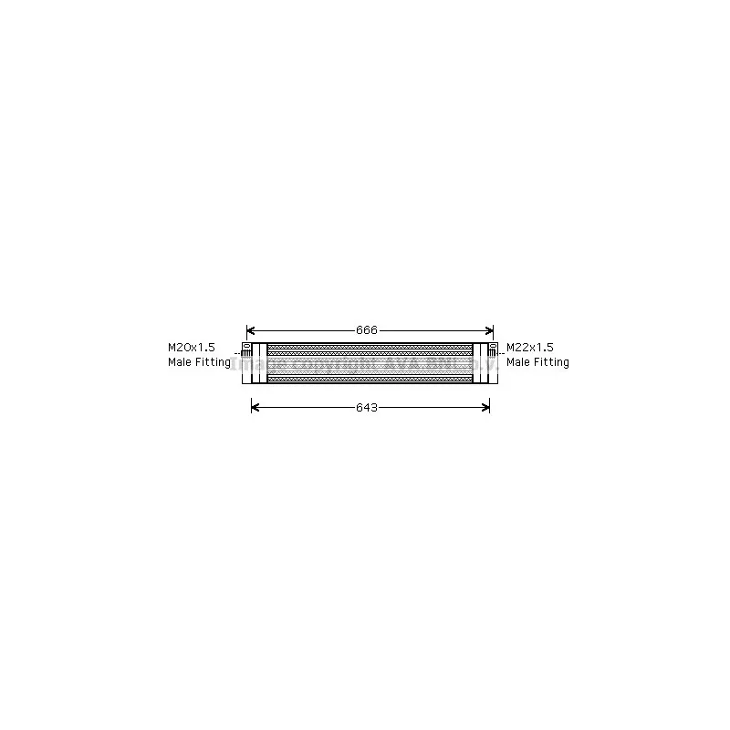 Radiateur d'huile AVA QUALITY COOLING AU3191