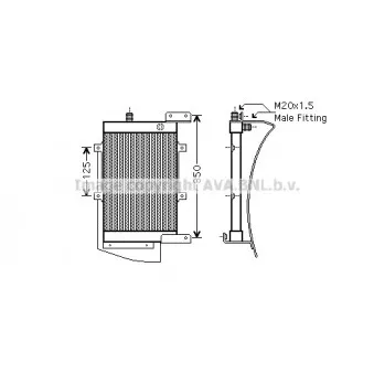 Radiateur d'huile AVA QUALITY COOLING AU3192