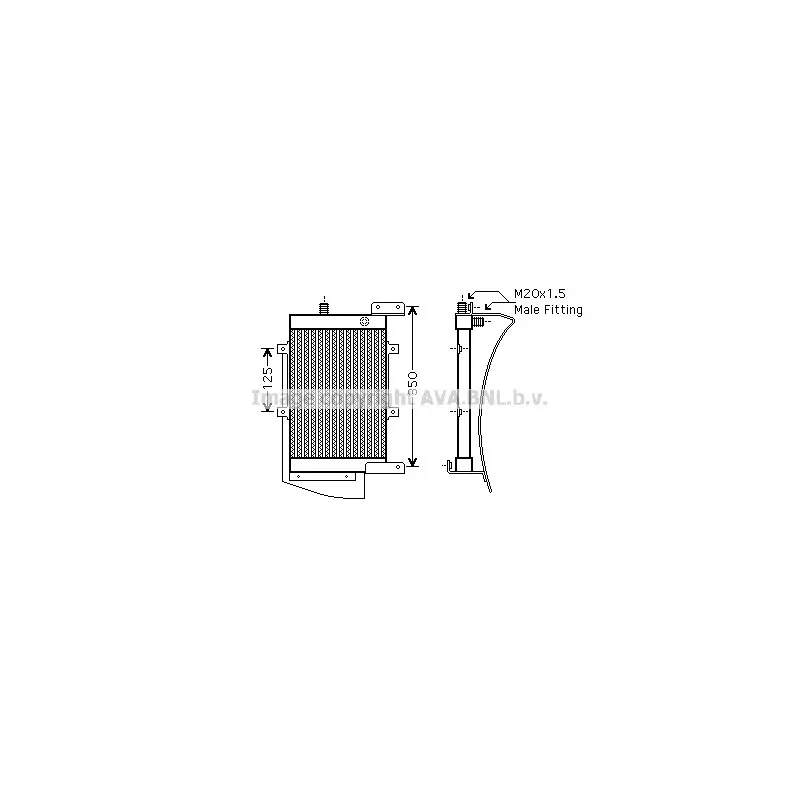 Radiateur d'huile AVA QUALITY COOLING AU3192