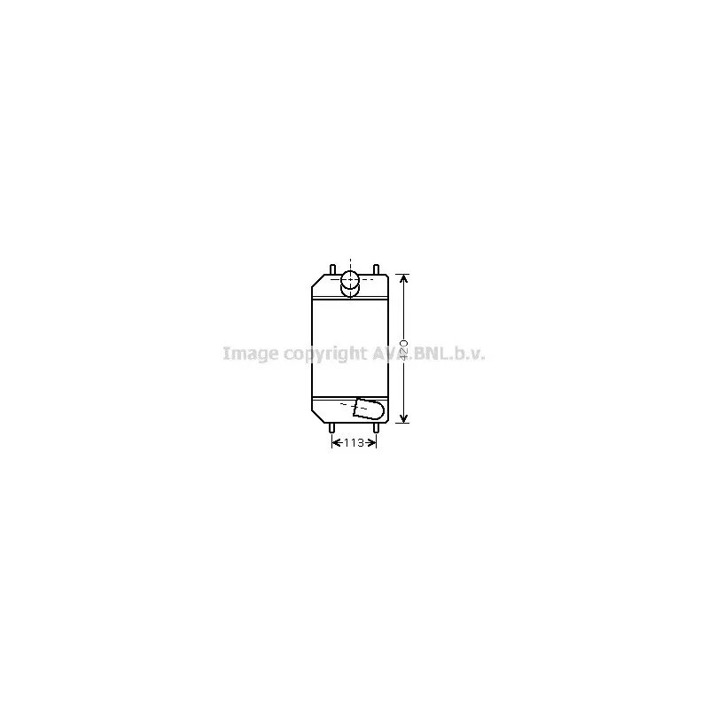 Intercooler, échangeur AVA QUALITY COOLING AU4179