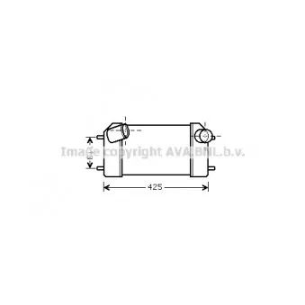 Intercooler, échangeur AVA QUALITY COOLING AU4181