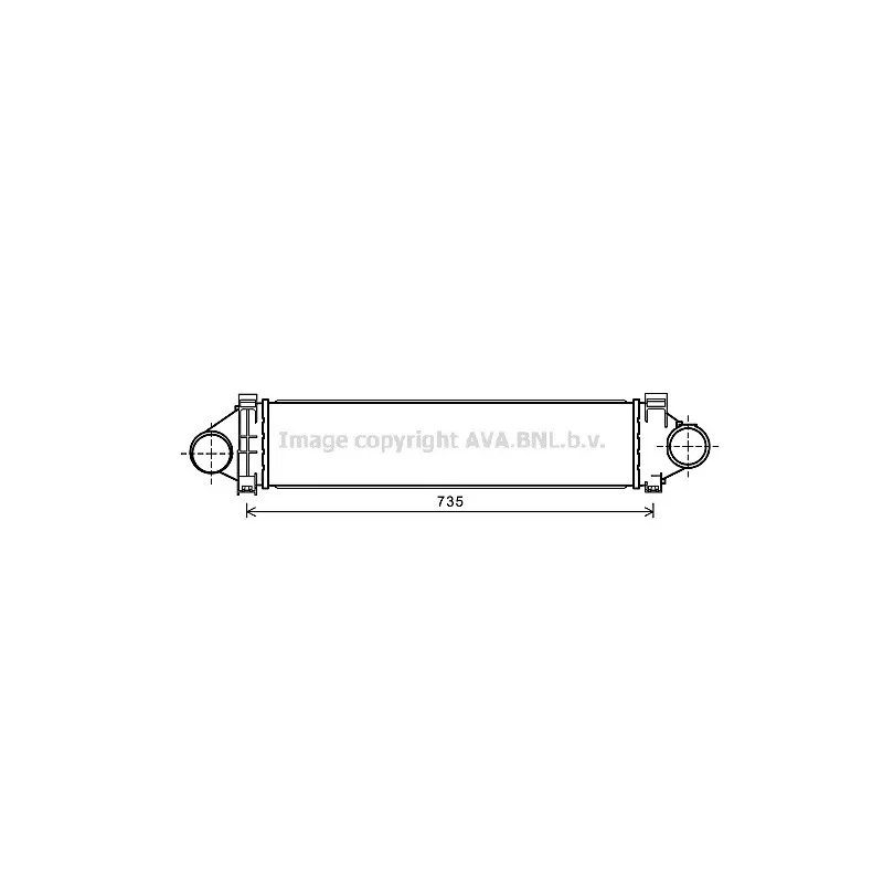 Intercooler, échangeur AVA QUALITY COOLING AU4213