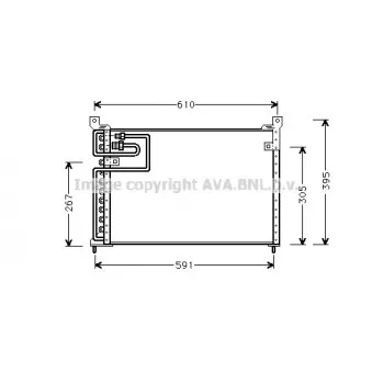 Condenseur, climatisation AVA QUALITY COOLING AU5113