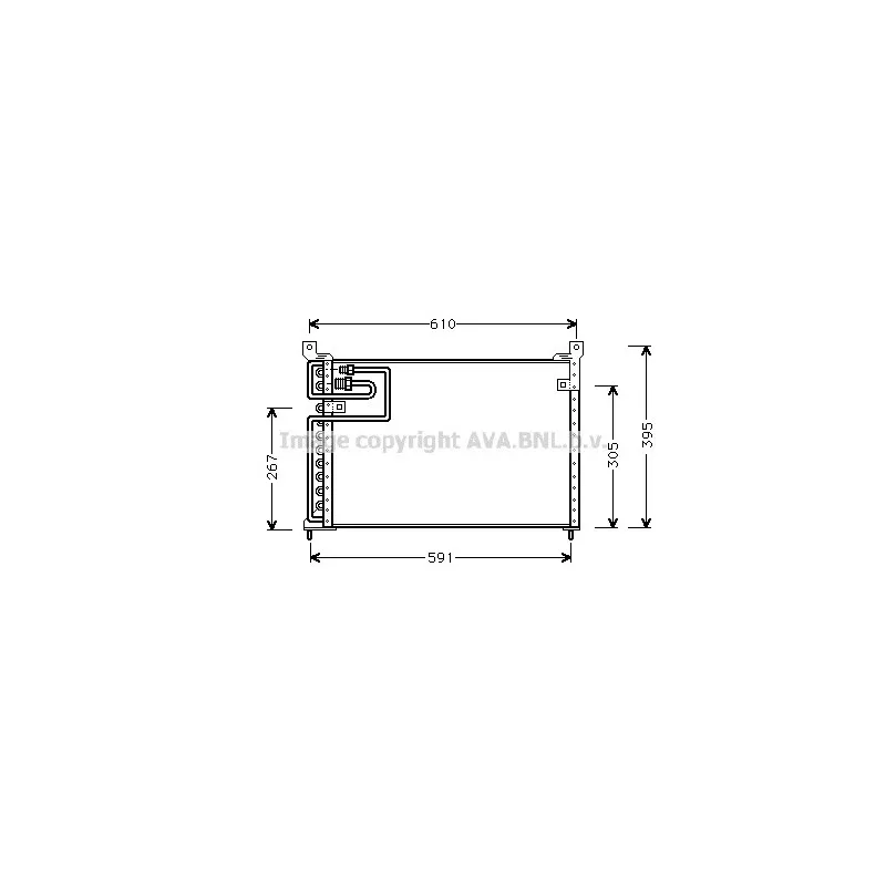 Condenseur, climatisation AVA QUALITY COOLING AU5113