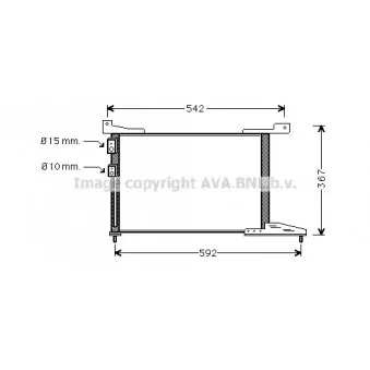 Condenseur, climatisation AVA QUALITY COOLING AU5114