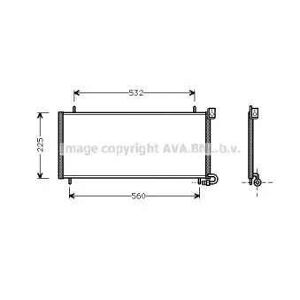 Condenseur, climatisation AVA QUALITY COOLING AU5115