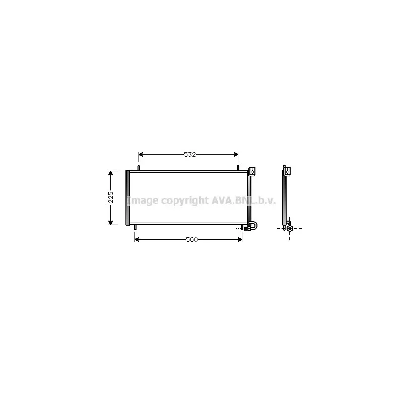 Condenseur, climatisation AVA QUALITY COOLING AU5115