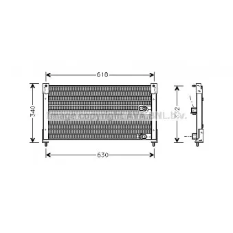 Condenseur, climatisation AVA QUALITY COOLING AU5116