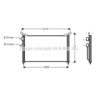 Condenseur, climatisation AVA QUALITY COOLING AU5136