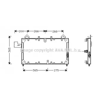 Condenseur, climatisation AVA QUALITY COOLING AU5140