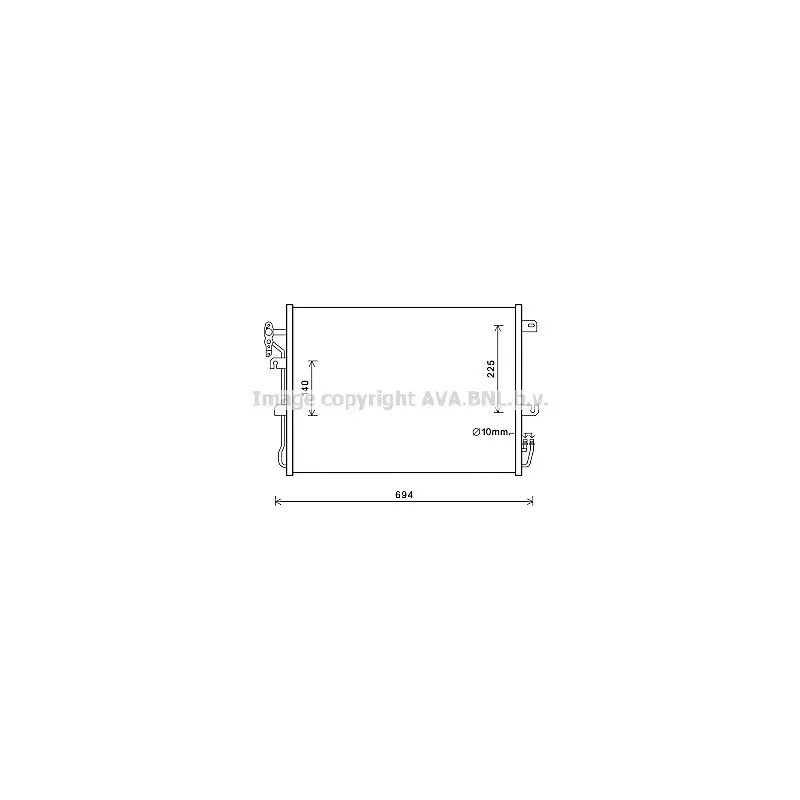 Condenseur, climatisation AVA QUALITY COOLING AU5215