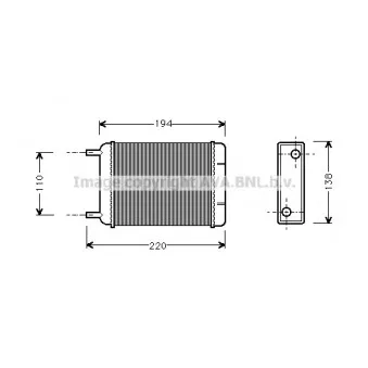 Système de chauffage AVA QUALITY COOLING AU6049