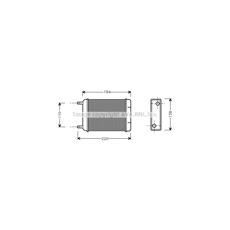 Système de chauffage AVA QUALITY COOLING AU6049