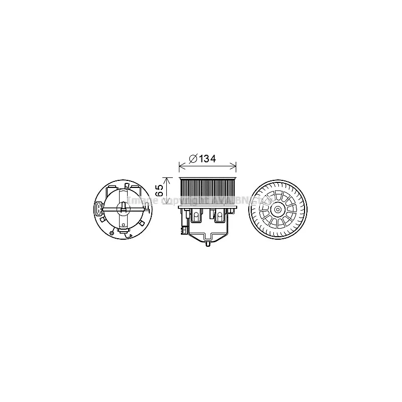 Moteur électrique, pulseur d'air habitacle AVA QUALITY COOLING AU8222