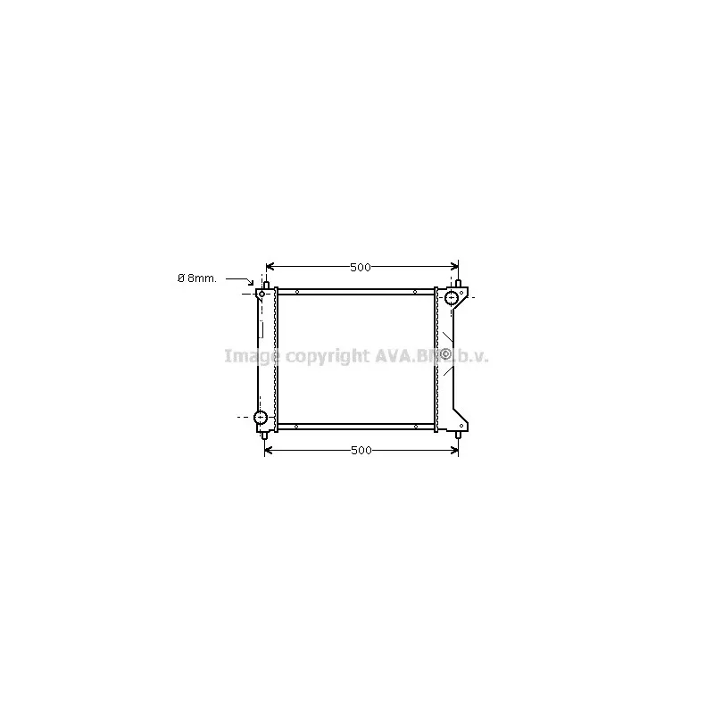 Radiateur, refroidissement du moteur AVA QUALITY COOLING AUA2096