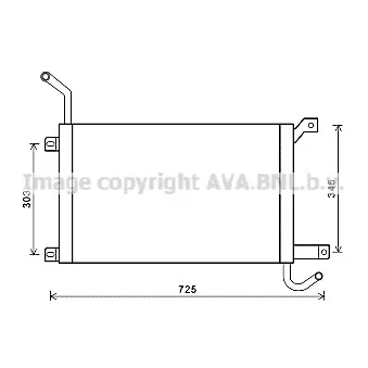 Radiateur, refroidissement du moteur AVA QUALITY COOLING AUA2224