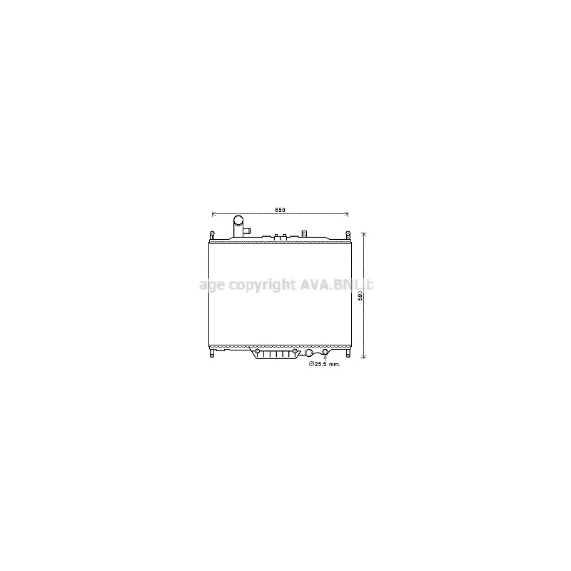 Radiateur, refroidissement du moteur AVA QUALITY COOLING AUA2225